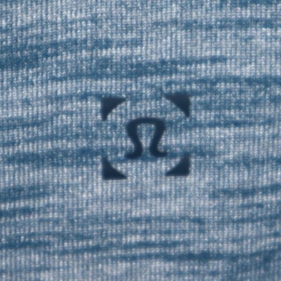 Lululemon Shirt Men Large Blue Heather Henley Long Sleeve Daily Athleisure EUC - Picture 3 of 3